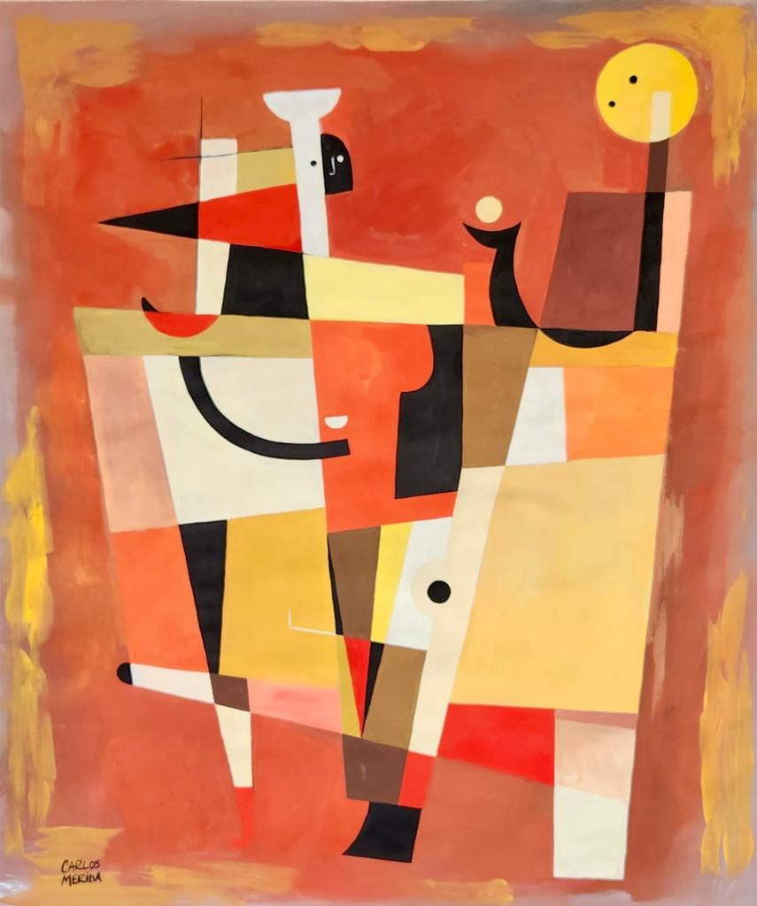 Carlos Merida Guatemalan 1891 - 1984 (Gouache on paper Painting) in the style of (1 of 3)