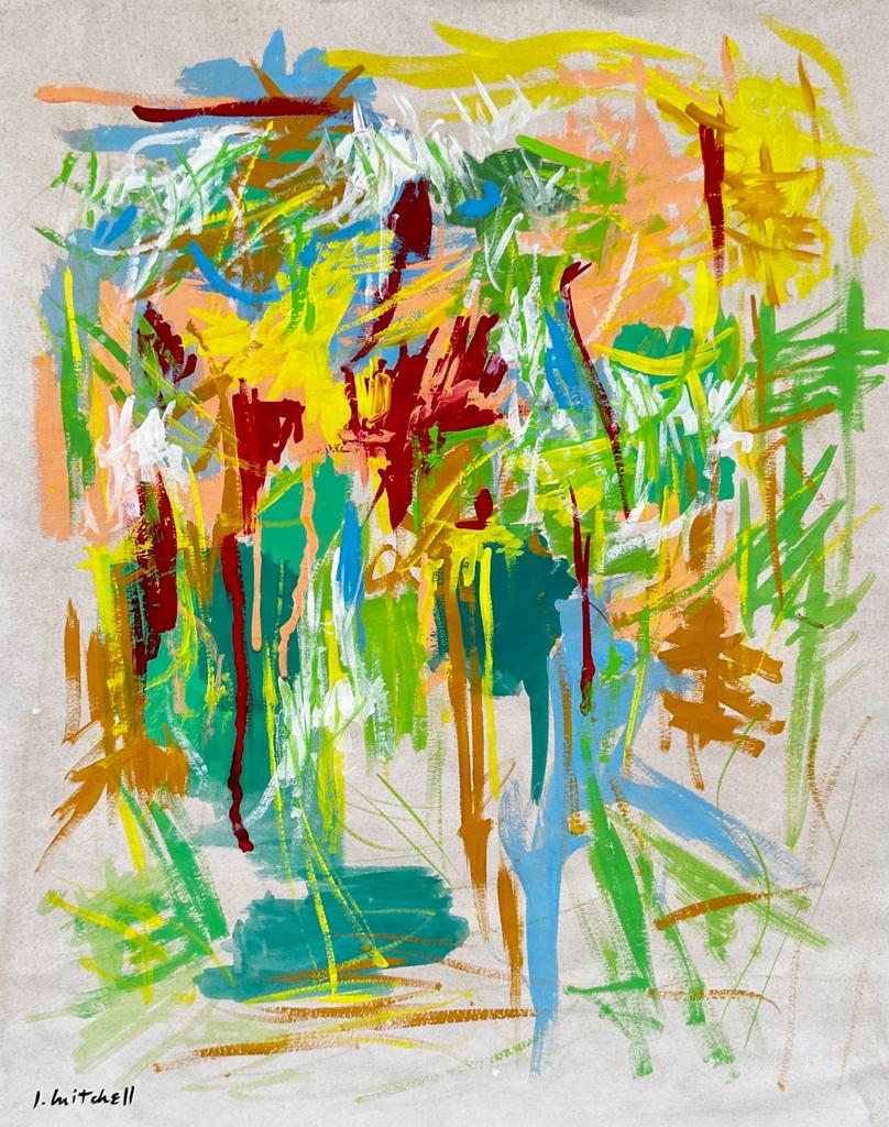 Joan Mitchell American 1925 - 1992 (Untitled / Gouache on Paper Painting) in the style of (1 of 4)