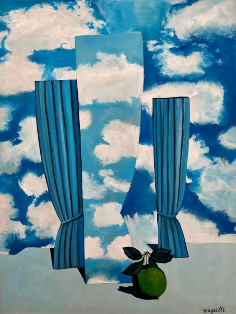 Rene Magritte Belgian 1898 - 1967 (Untitled Gouache on papoer Painting) style of (1 of 4)