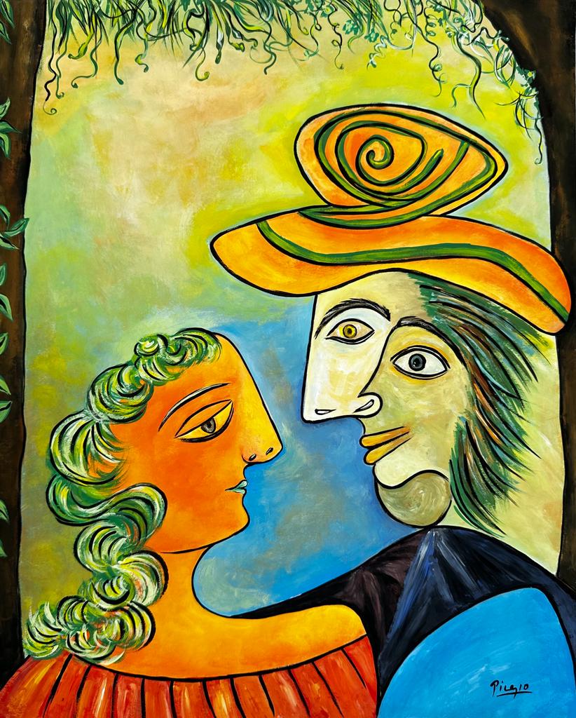 Pablo Picasso Spanish 1881 - 1973 ( Untitled / Gouache on Paper Painting ) style of (1 of 3)