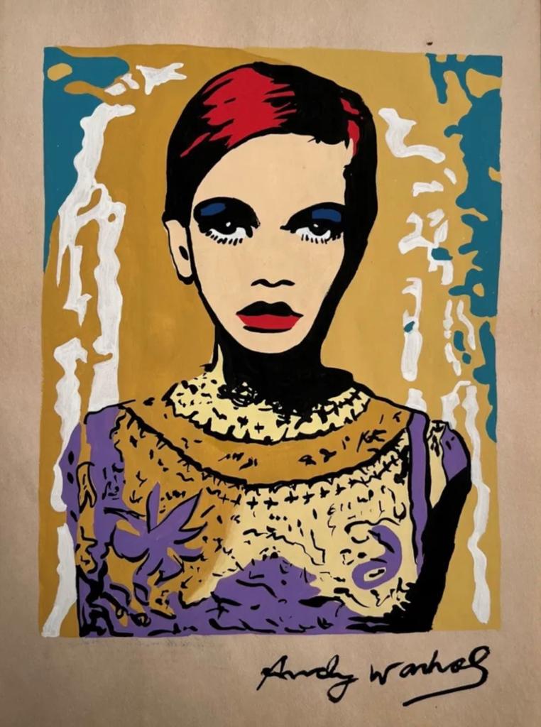 Andy Warhol American 1928 - 1987 ( Gouache on paper Painting ) (1 of 5)