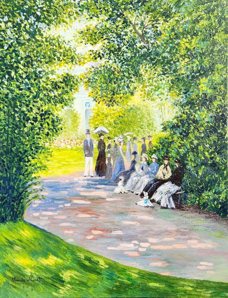 Claude Monet French 1840 - 1926 (Oil on canvas Painting) style of: Beautiful Figurative French Artist Painting. Measures: 26 x 20 Inches.Technique:Oil on canvas. Provenance: Private Collection USA , Anonymous sale Paris 1954 Seller Acquired by descent. The work is fr