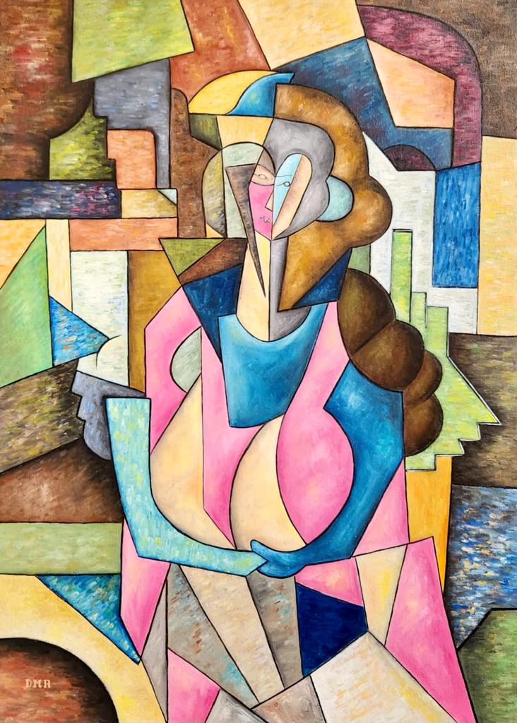 Diego Rivera Mexican 1899 - 1991 (Oil on Canvas Painting): Beautiful Mexican Painting from Mexican Artist Diego Rivera. Measures: 27 x 19 Inches.Technique: Oil on Canvas. Provenance: Private Collection Texas Acquired in Mexico City/ Important Latin American C