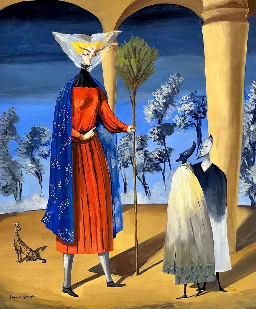 Leonora Carrington British 1917 - 2011 ( Listed / Watercolor on paper Painting) (1 of 3)