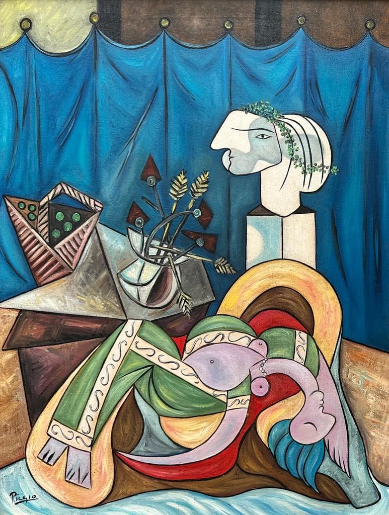Pablo Picasso Spanish 1881 1973 (Oil on Canvas Painting) (1 of 5)