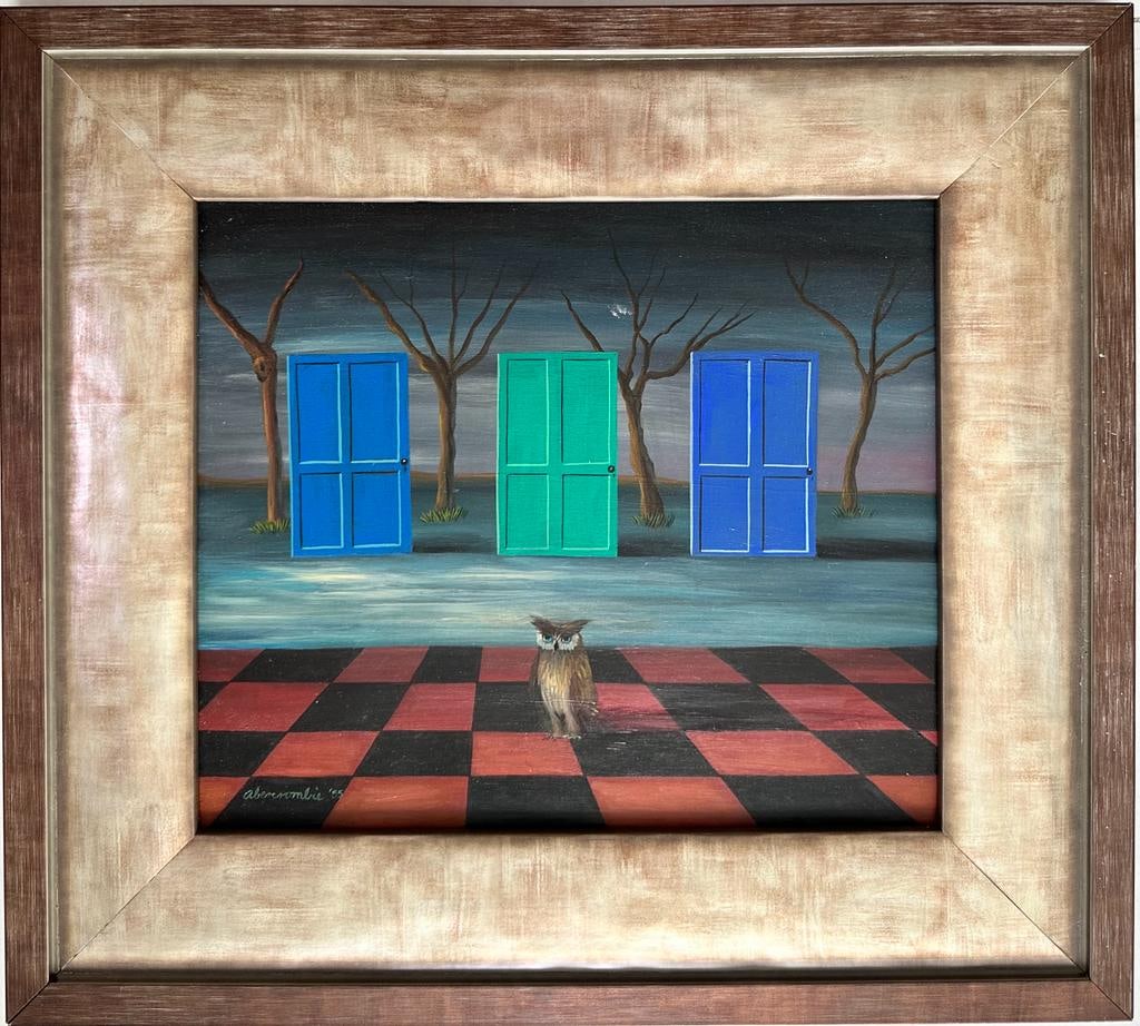 Gertrude Abercrombie American 1909 - 1977 ( The Last Piece / Oil on Masonite Painting ) (1 of 4)