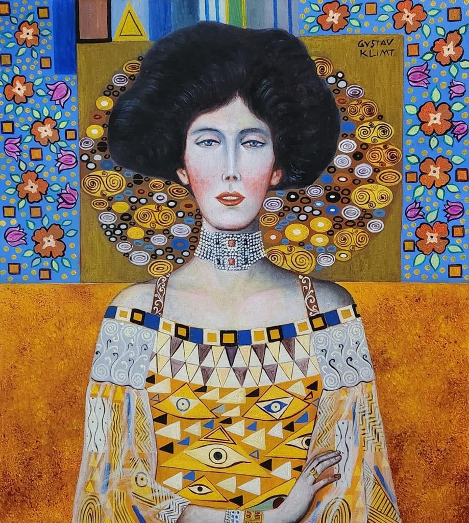 Gustav Klimt 1862 - 1918 Austrian (Oil on canvas painting) style of (1 of 3)