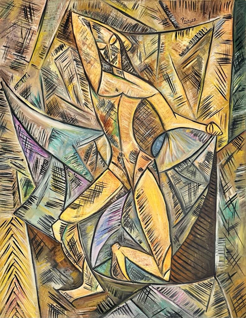 Pablo Picasso Spanish 1881 1973 (Oil on Canvas Painting) (1 of 4)