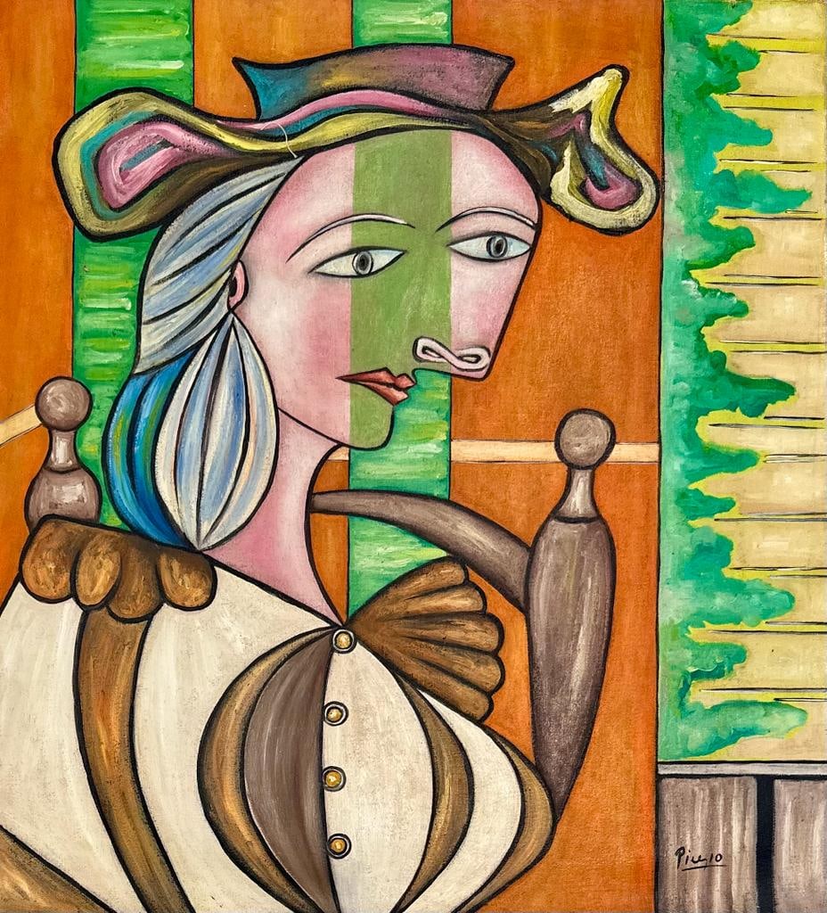 Pablo Picasso Spanish 1881 1973 (Oil on Canvas Painting) (1 of 4)