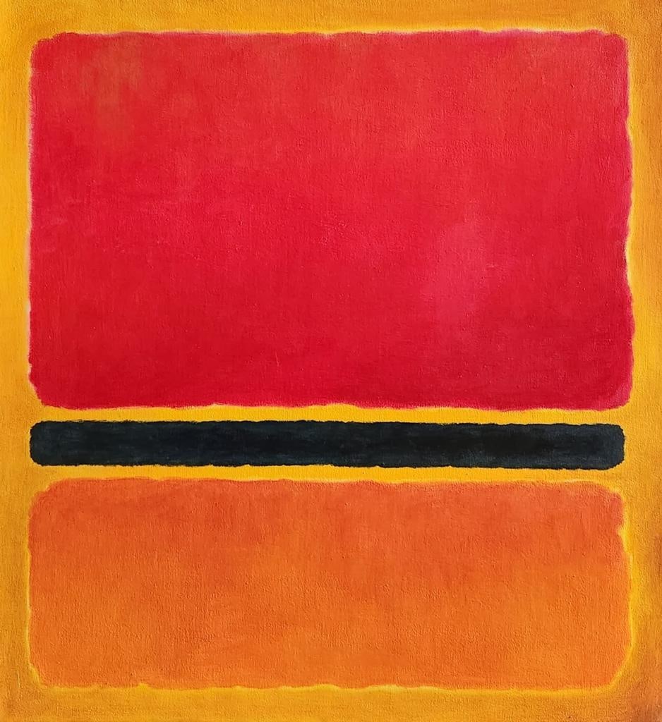 Mark Rothko Russian / American 1903 - 1970 ( Untitled Oil on canvas painting ) style of (1 of 3)