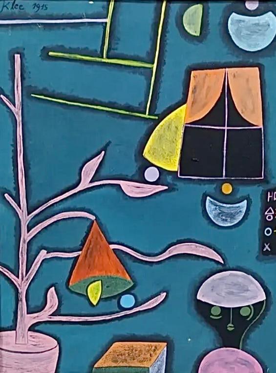 Paul Klee Swiss 1879-1940 ( Oil on canvas Painting) (1 of 5)