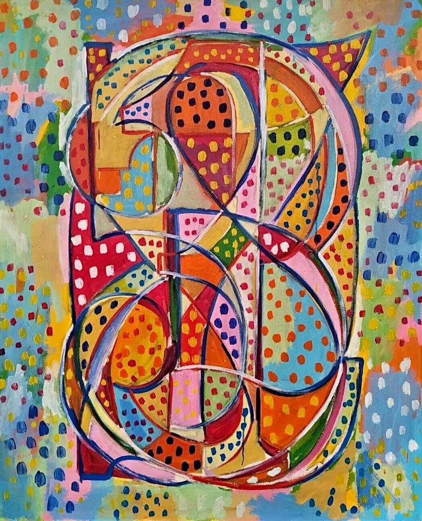 Jasper Johns American b.1930 ( Oil on canvas Painting) (1 of 6)