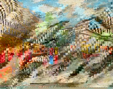 Antoine Blanchard French 1910-1988 (Oil on Canvas Painting ): Beautiful French figurative Painting .Technique: Oil on Canvas painting. Measures: 14 x 18 Inches. Provenance:Private Collection France Acquired by descent. The Painting is framed.Lived Between(15 Nov