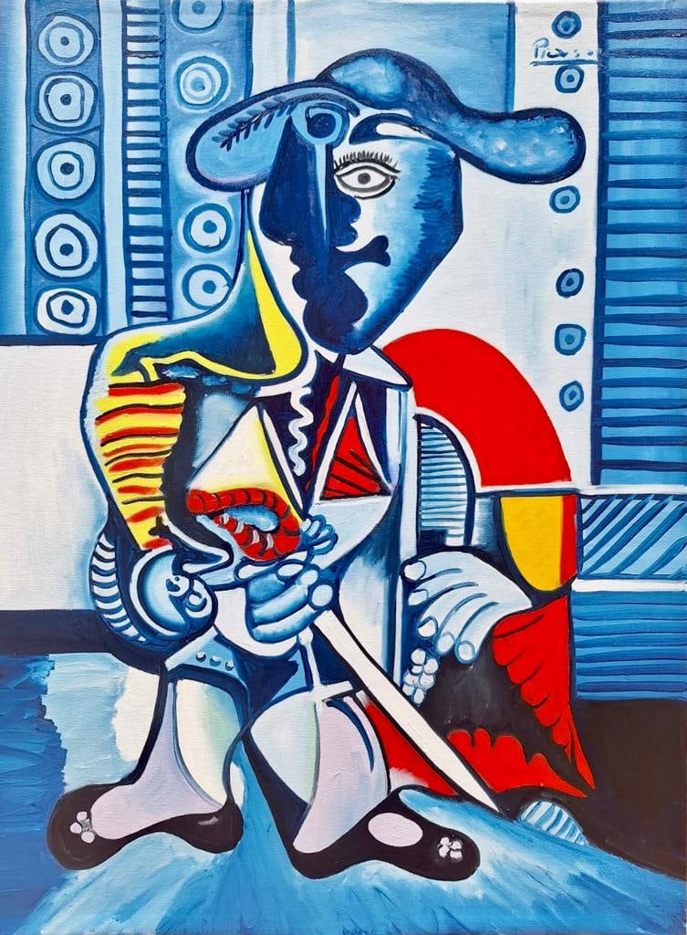 Pablo Picasso Spanish 1881 1973 (Oil on Canvas Painting) (1 of 4)