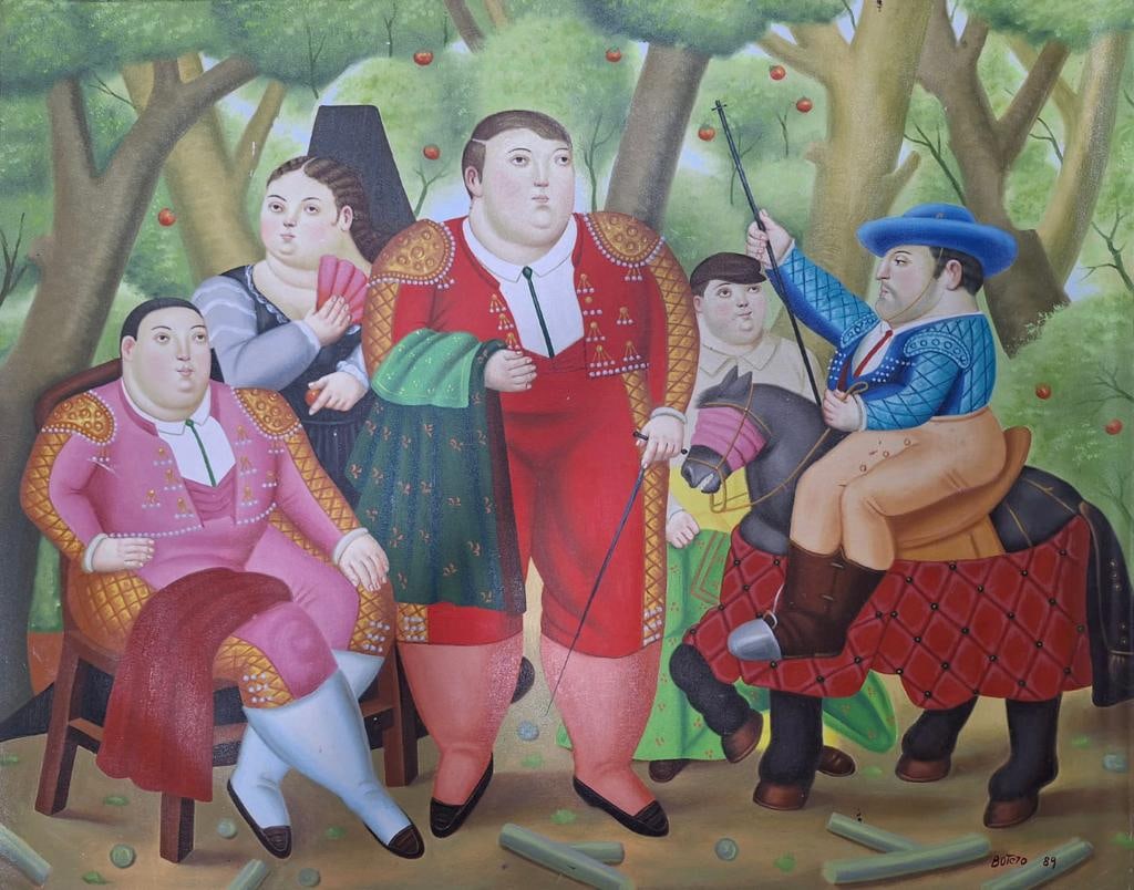 Fernando Botero Colombian 1932-2023 (Oil on Canvas painting) (1 of 3)
