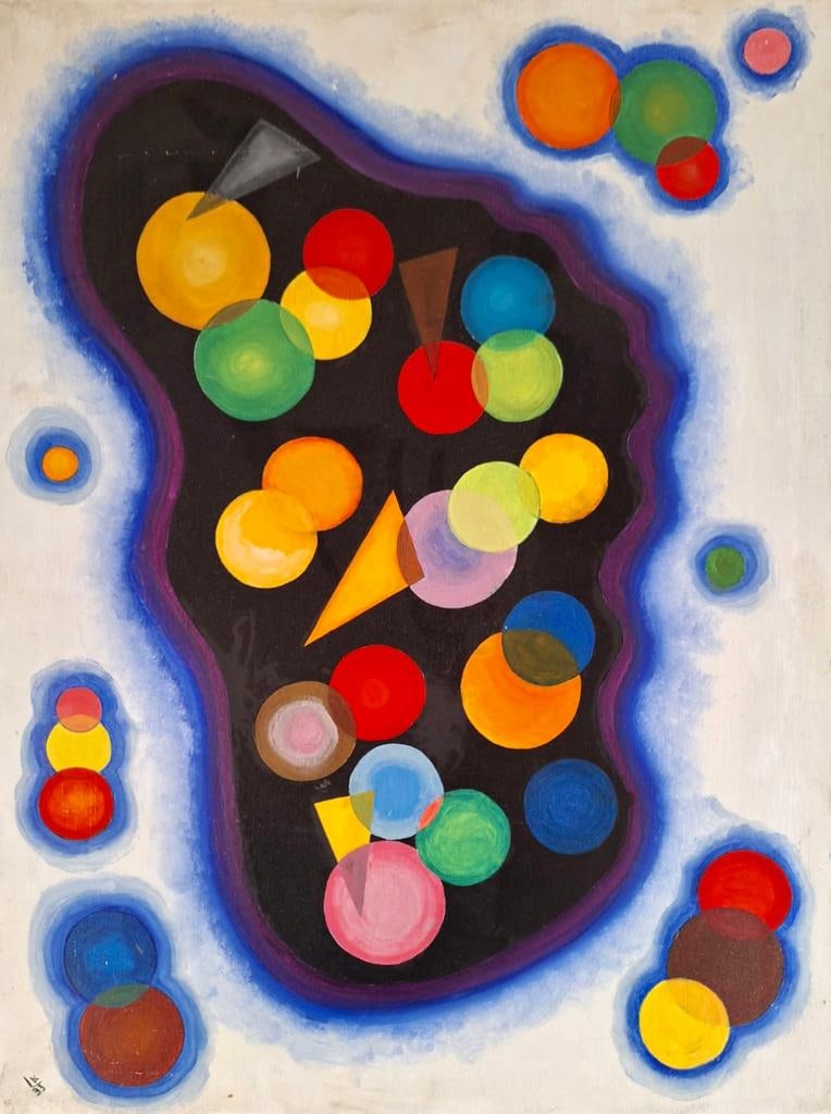 Wassily Kandinsky Russian 1866 - 1944 ( Oil on Canvas painting ) (1 of 4)