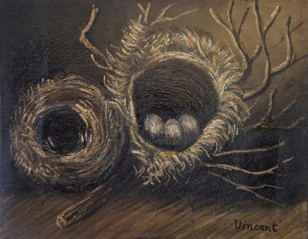 Vincent van Gogh Dutch 1853 - 1890 (Oil on Canvas painting) Style Of (1 of 4)