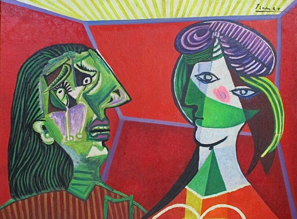 Pablo Picasso Spanish 1881 1973 (Oil on Canvas Painting) (1 of 4)