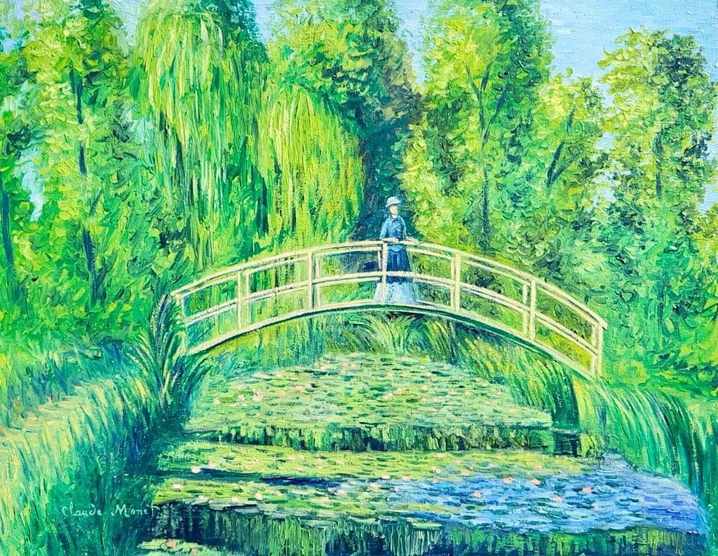 Claude Monet French 1840 - 1926 (Oil on canvas Painting) style of: Beautiful French Painting. Measures: 15 x 20 Inches.Technique: Oil on canvas. Provenance: Private Collection Texas. The work is framed. Live between:14 November 1840 5 December 1926) was a French pain