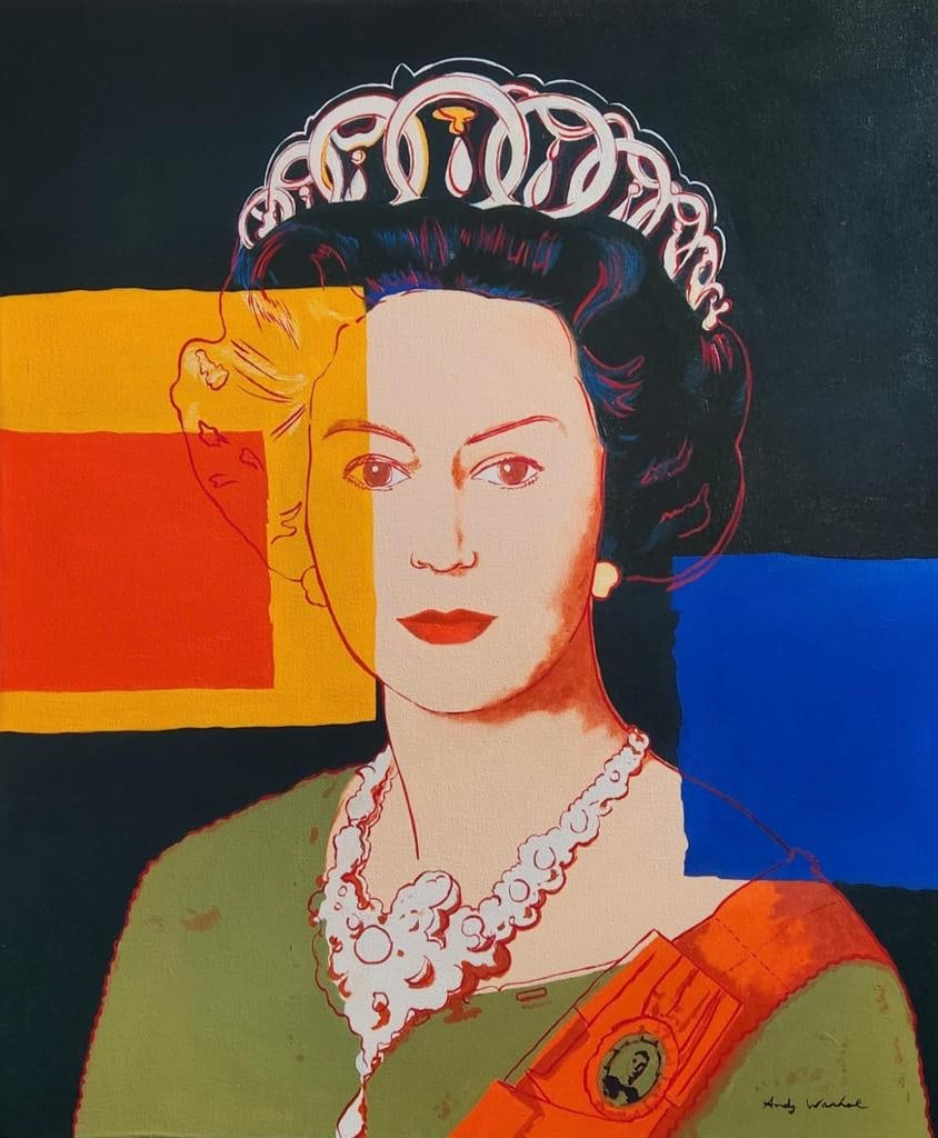 Andy Warhol American 1928-1987 ( Queen Elizabeth Acrylic on canvas Painting ) (1 of 4)