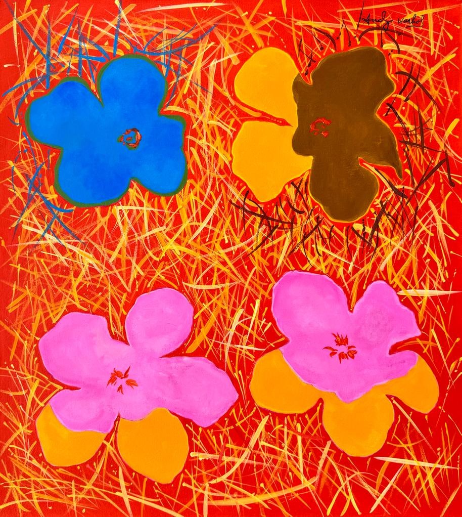 Andy Warhol American 1928-1987 ( Acrylic on canvas Painting ) style of: Beautiful Piece of art Hand Painted. Measures: 24 x 20 Inches. Provenance: Private Collection New York .Technique: Acrylic on canvas Painting .The painting is framed. Lived between August 6, 1928 Febr