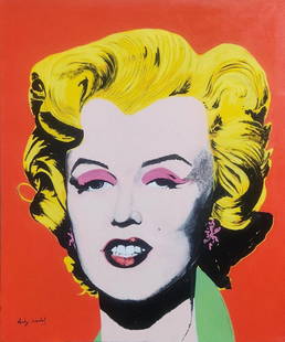 Andy Warhol American 1928-1987 (Marilyn Monroe Acrylic on canvas Painting ): Beautiful Piece of art Hand Painted. Measures: 24 x 20 Inches. Provenance: Private Collection New York .Technique: Acrylic on canvas Painting .The painting is framed. Lived between August 6, 1928 Febr