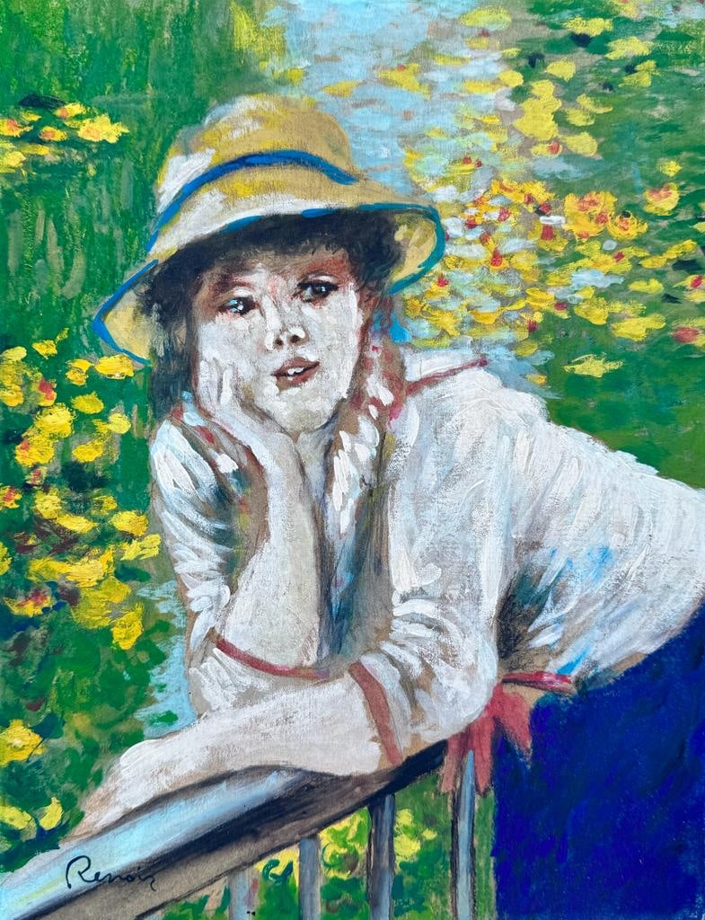 Pierre-Auguste Renoir French 1841 - 1919 (Watercolor on paper painting) (1 of 4)