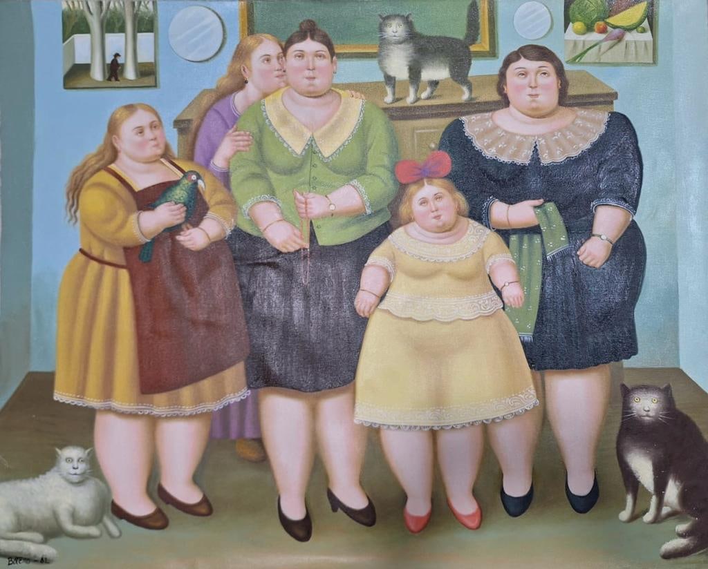 Fernando Botero Colombian 1932-2023 (Oil on Canvas painting) (1 of 3)