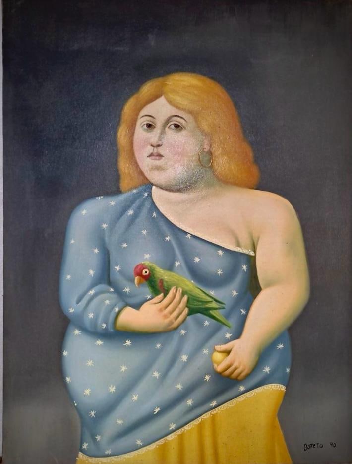 Fernando Botero Colombian 1932-2023 Oil on Canvas painting Colombian Latin American Boterismo (1 of 5)