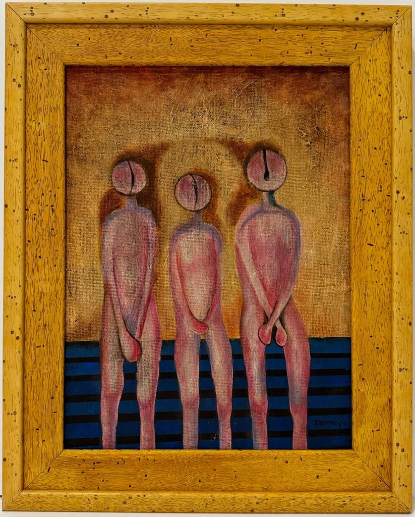 Rufino Tamayo Mexican 1899 - 1991 Oil on Canvas Painting COA Latin American Kahlo Rivera Era. (1 of 8)