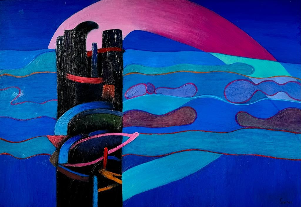 Fernando de Szyszlo 1925–2017 Peruvian painter Oil on Canvas. Latin American (1 of 8)