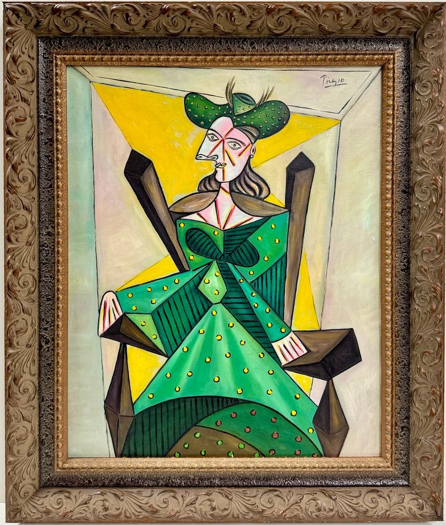 Pablo Picasso Spanish 1881 1973 Oil On Canvas Painting Francoise Gilot COA Cubism Braque Juan Gris (1 of 6)