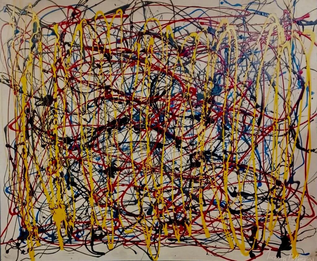 Jackson Pollock American Oil on canvas Painting Appraisal Rothko Kline Era. (1 of 7)