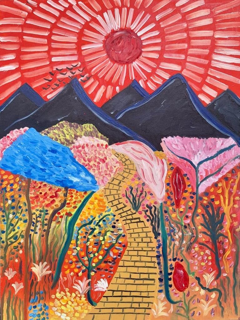 Matthew Wong 1984 - 2019 Canadian-Chinses Oil on Canvas Painting Post Impressionist (1 of 6)