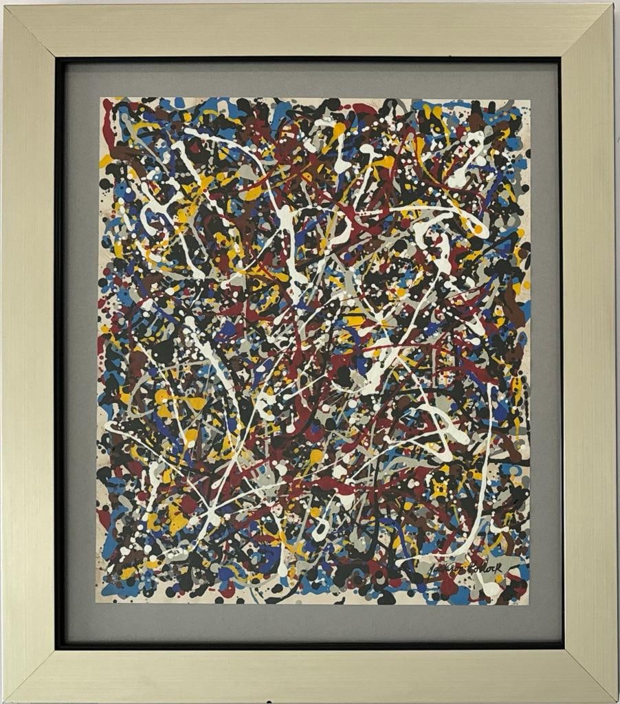 Jackson Pollock American Oil on Paper Painting Appraisal Rothko Kline Era (1 of 7)