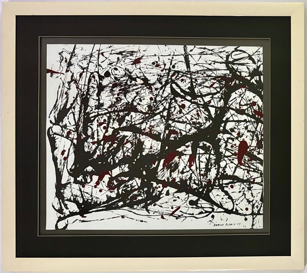 Jackson Pollock American Oil on Paper Painting Appraisal Rothko Kline Era. (1 of 8)