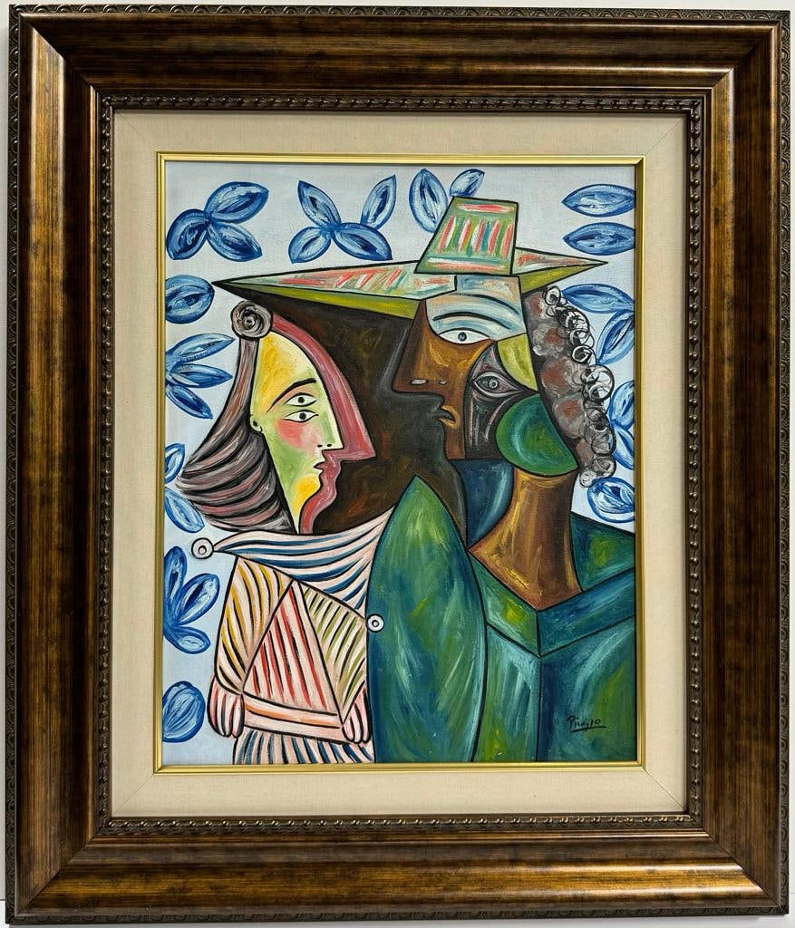 Pablo Picasso Spanish 1881 1973 Oil On Canvas COA Painting  Braque Juan Gris Dali Magritte (1 of 12)