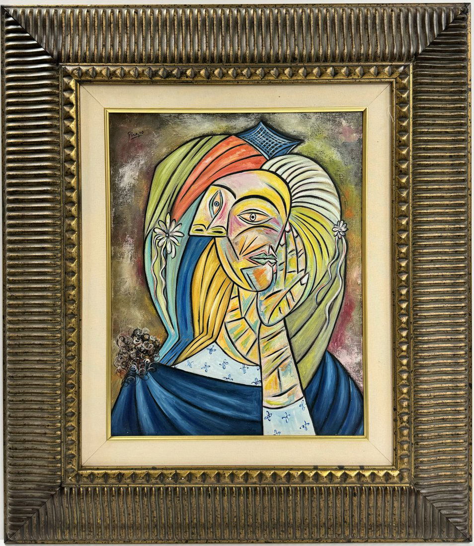 Pablo Picasso Spanish 1881 1973 Oil On Canvas Painting Francoise Gilot Cubism Braque Juan Gris (1 of 6)