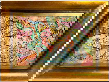 Pablo Picasso Spanish 1881 1973 Oil On Canvas Painting Dali , Magritte , Braque Juan Gris Cubism Era (1 of 8)