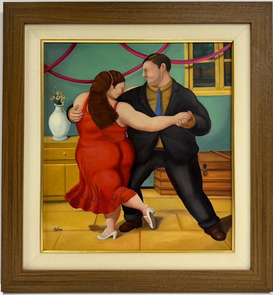 Fernando Botero Colombian 1932-2023 Oil on Canvas painting Colombian Latin American Boterismo (1 of 6)