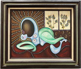 Pablo Picasso Spanish 1881 1973 Oil On Canvas Painting Dali , Magritte , Braque Juan Gris Cubism Era (1 of 7)