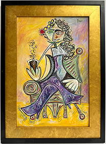 Pablo Picasso Spanish 1881 1973 Oil On Canvas Magritte Chagall Dali Braque Juan Gris Era (1 of 6)