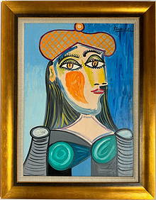 Pablo Picasso Spanish 1881 1973 Oil On Canvas Magritte Chagall Dali Braque Juan Gris Era (1 of 6)