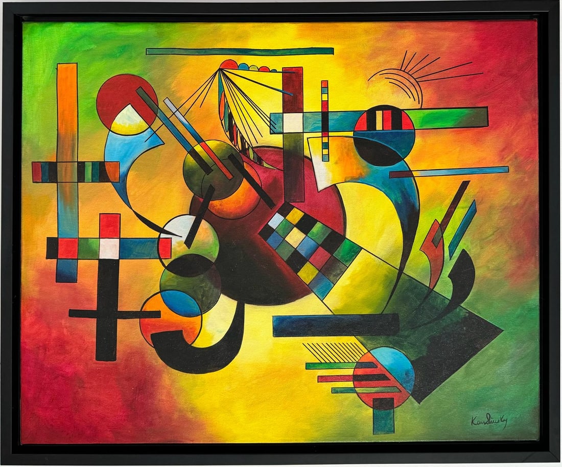 Wassily Kandinsky 1866 - 1944 Oil on Canvas. Mondrian. Kazimir Malevich Era (1 of 6)