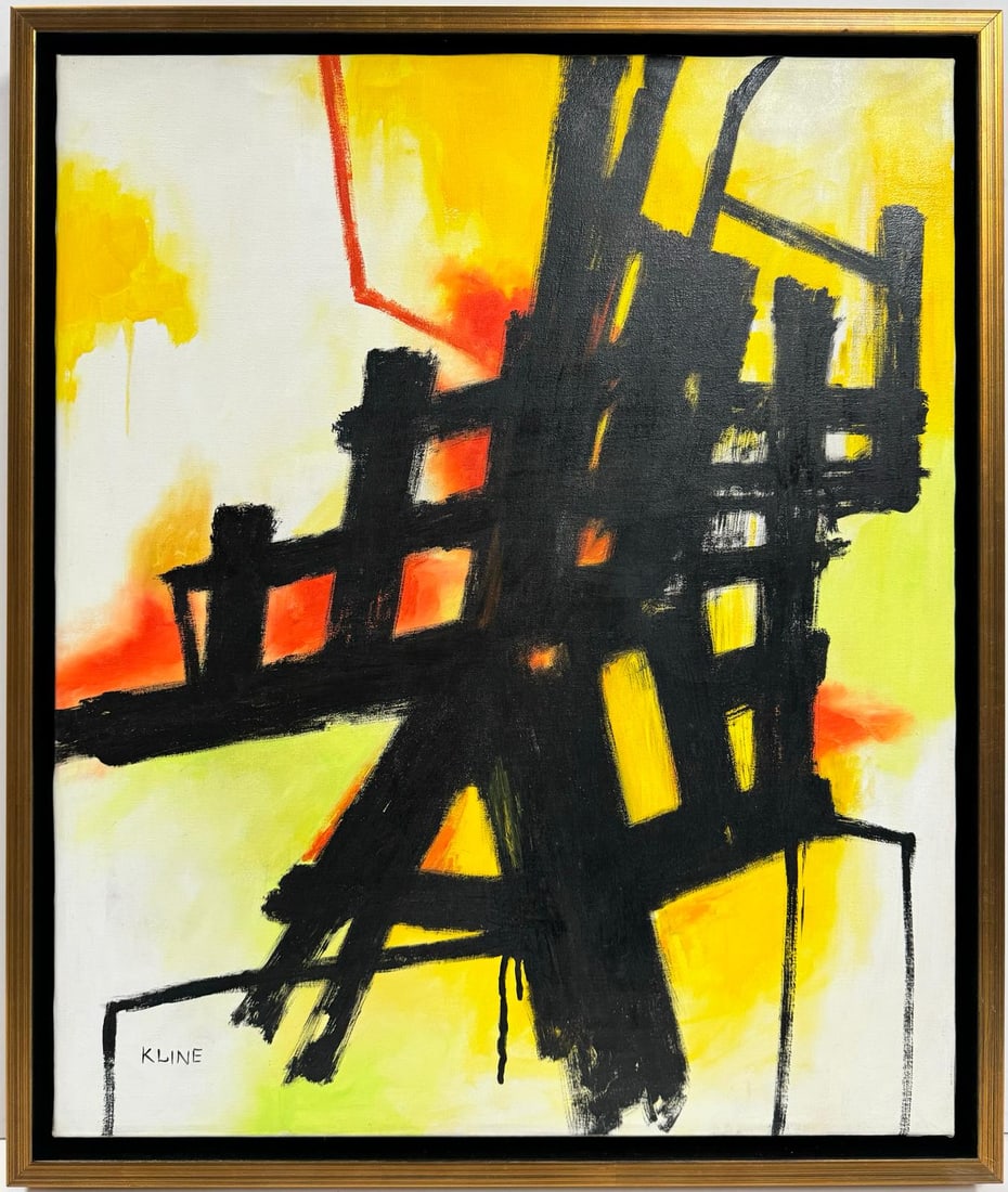Franz Kline American Oil on Canvas Painting Pollock. Rothko. Kline de Kooning Abstract Era (1 of 7)