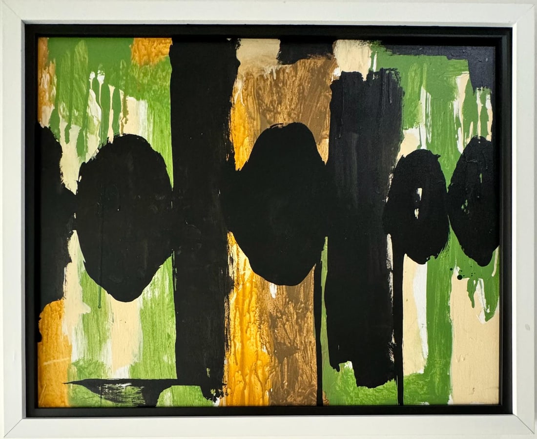 Robert Motherwell American painter and graphic artist 1915-1991 Oil/Canvas. Pollock Rothko Kline Era (1 of 7)