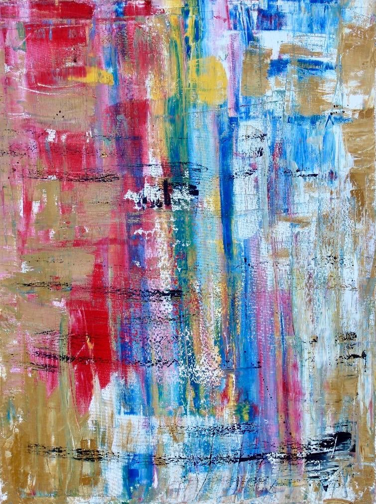 Gerhard Richter German B. 1932 Oil on Canvas Pollock, Jasper Johns, Kline, Abstract Era (1 of 7)