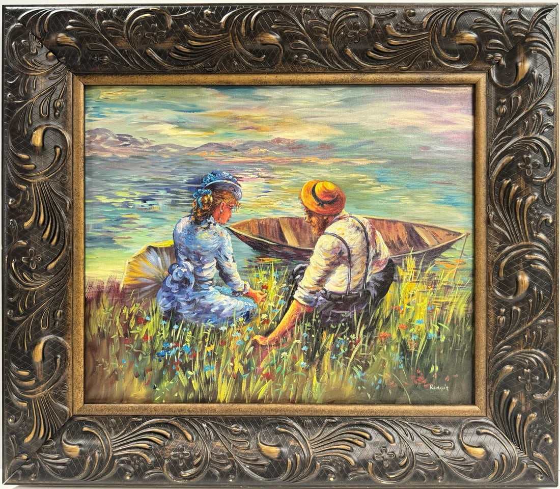 Pierre Auguste Renoir French 1841-1919 Oil on Canvas in the style of. Monet Klimt Degas Schiele Era (1 of 6)