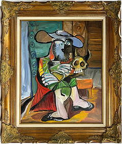 Pablo Picasso Spanish 1881-1973 Oil On Canvas Painting in the style of. Dali, Magritte, Era (1 of 7)