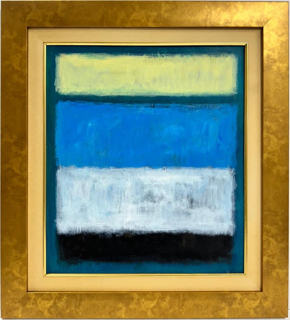 Mark Rothko Russian / American 1903 - 1970 In The Styl of Oil on canvas painting Appraisal Pollock (1 of 7)